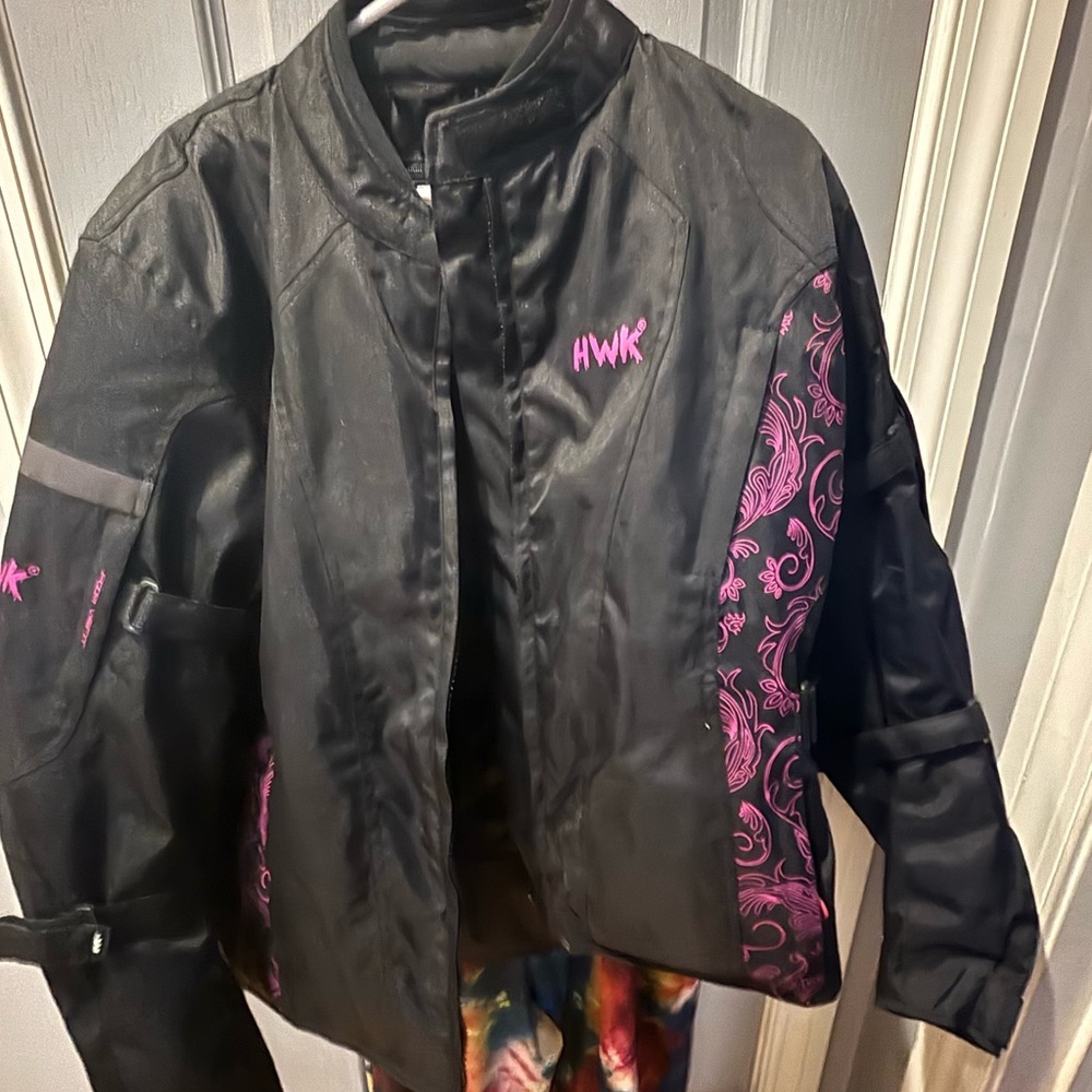 Women's Black and Pink Jacket